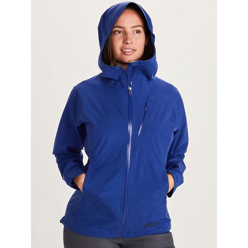 Marmot Rain Jacket Grey Blue NZ - Knife Edge Jackets Womens NZ5187496